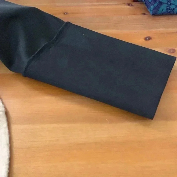 Joseph Ribkoff Sweater, warm honey oatmeal color, stretch, button up, Sz 8 - Picture 5 of 14